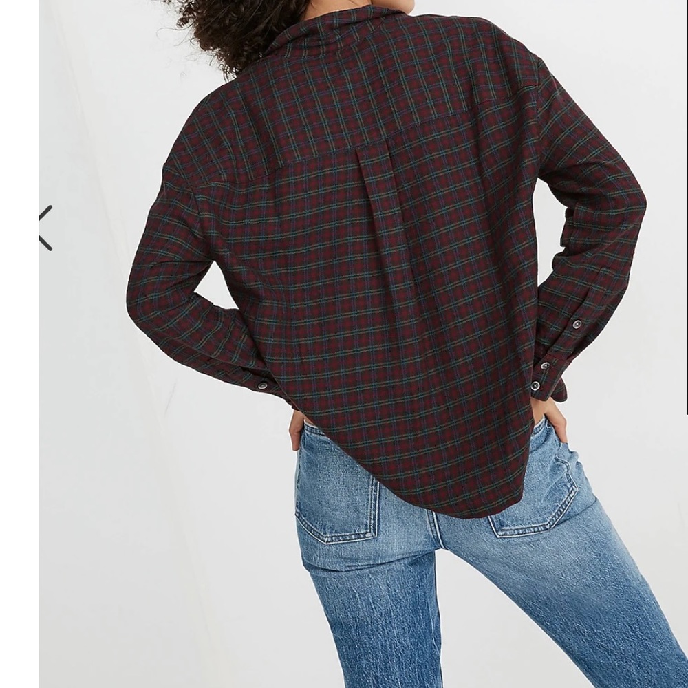 Madewell Plaid Shirt Size Medium - Picture 2 of 9